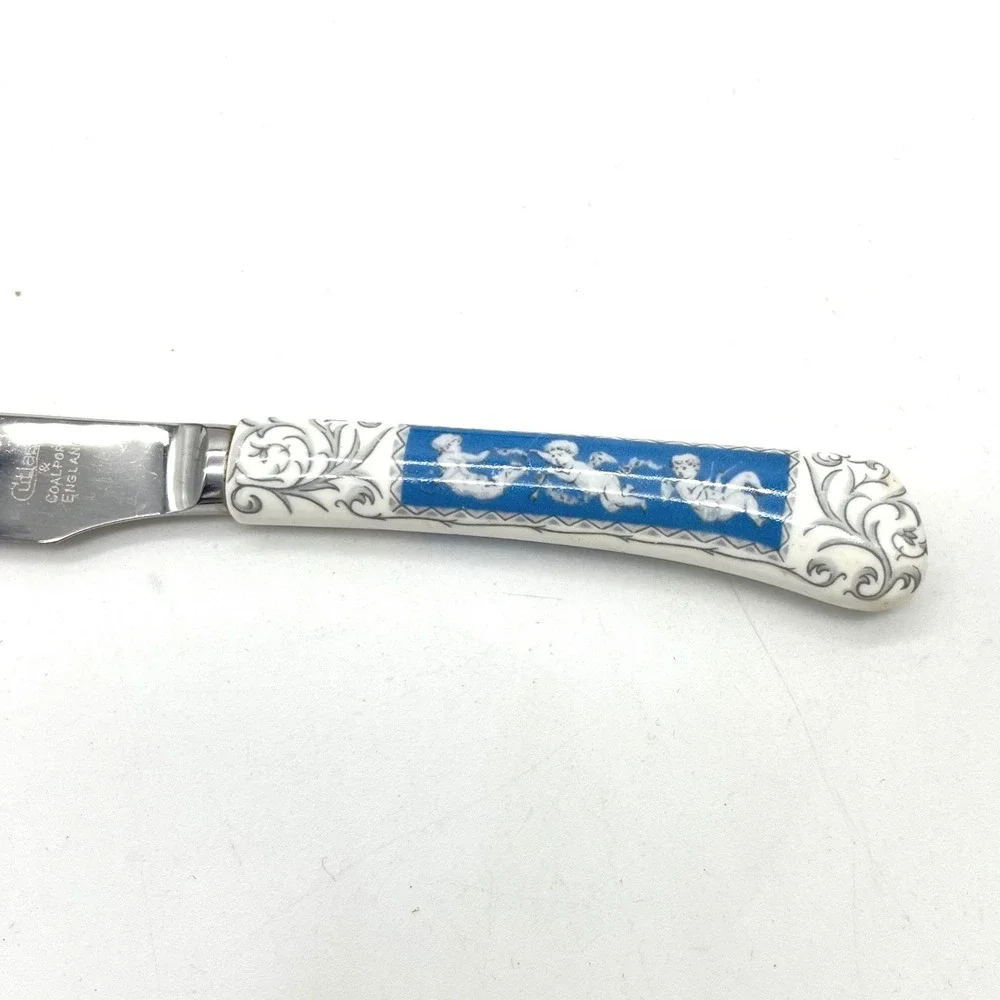 Coalport REVELRY Fine Bone China & Cutlass Sheffield Cutlery Cheese Knife in Box